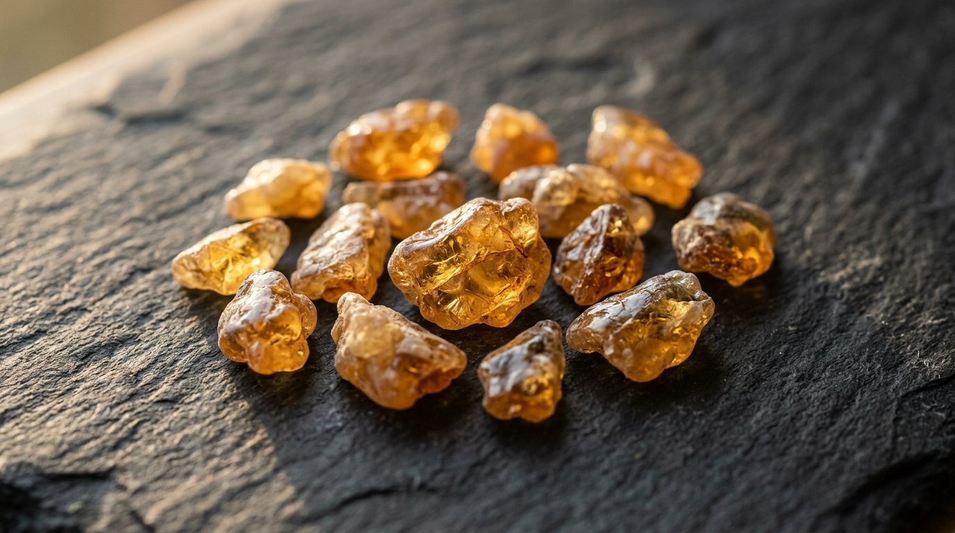 How perfumers use resins as fixatives and amber accords, and which fragrances lean on benzoin.